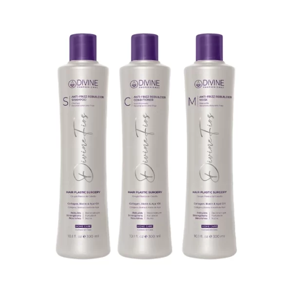 Kit Anti Frizz Rebuilder Home Care Divine Fios