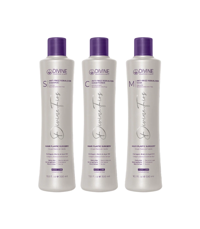 Kit Anti Frizz Rebuilder Home Care Divine Fios
