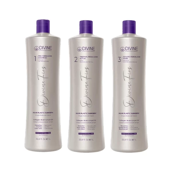 Kit Cirugia Plastica del-Cabello 1000 ml Divine Fios