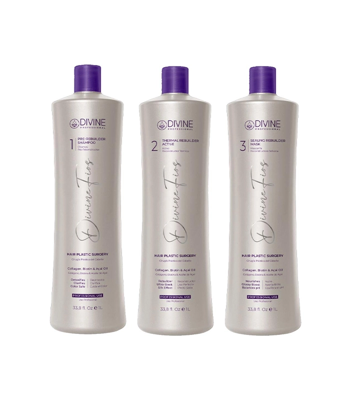 Kit Cirugia Plastica del-Cabello 1000 ml Divine Fios